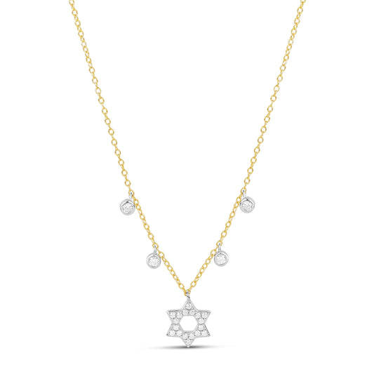 Collar Estrella de David con Bisel