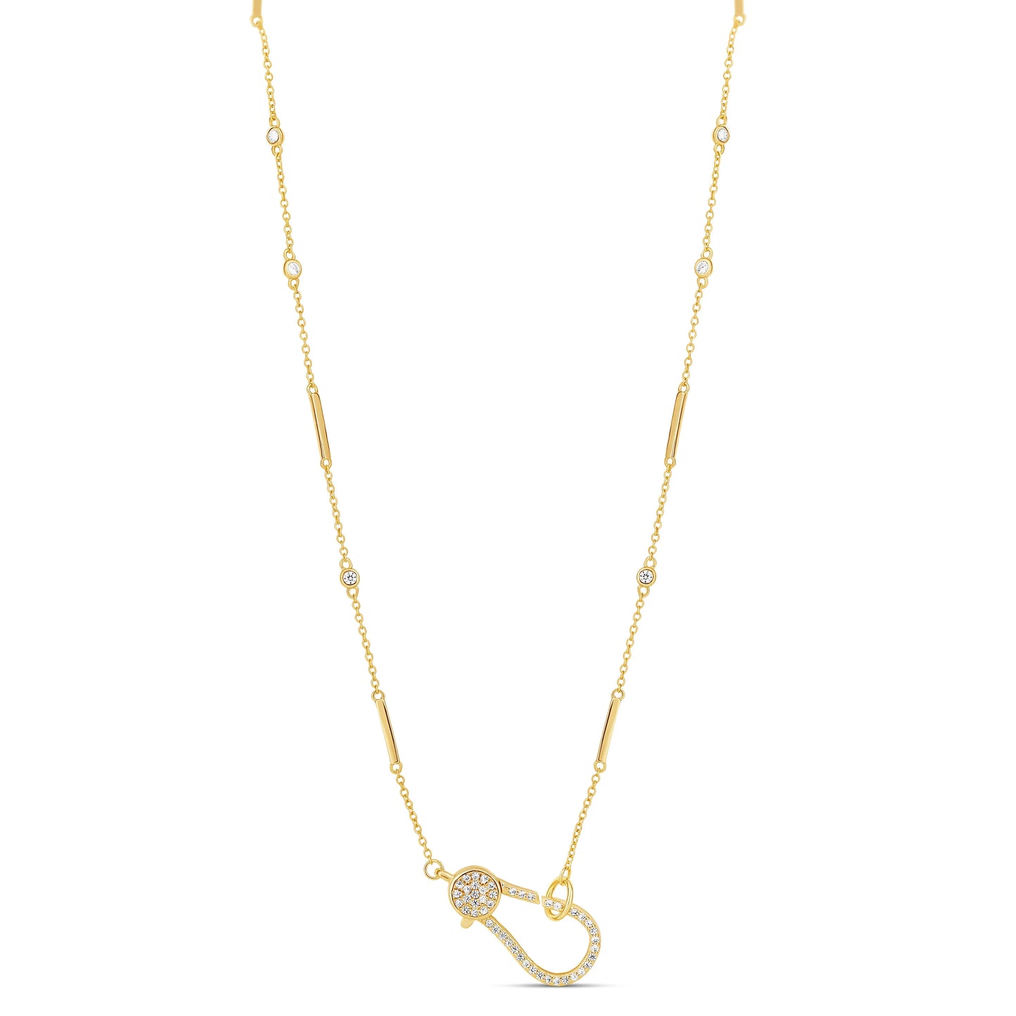 Collar Gancho con Circonias
