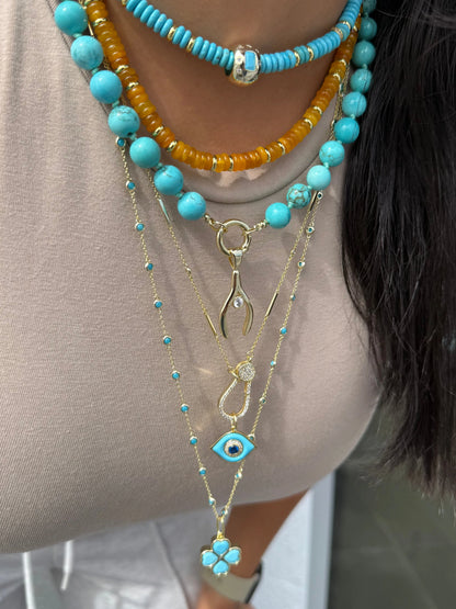 Collar Gancho con Circonias