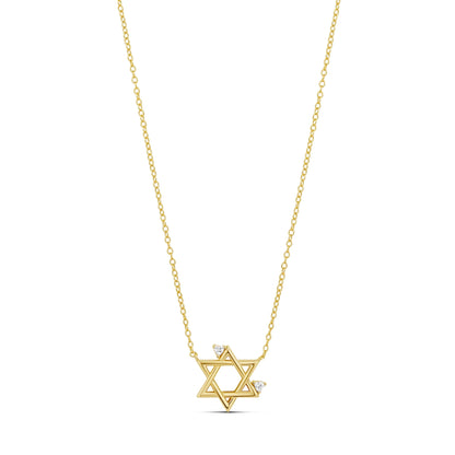 Collar Petite Corazón Estrella de David