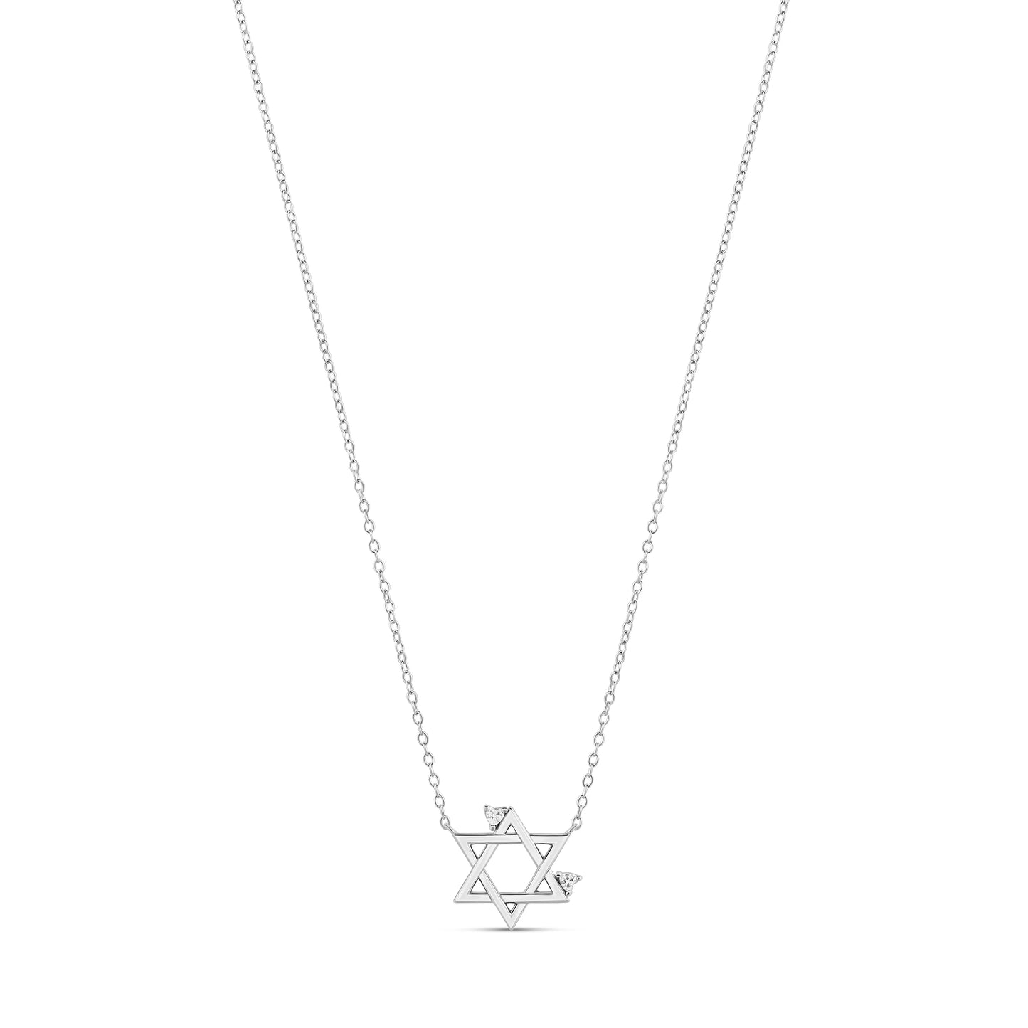 Collar Petite Corazón Estrella de David