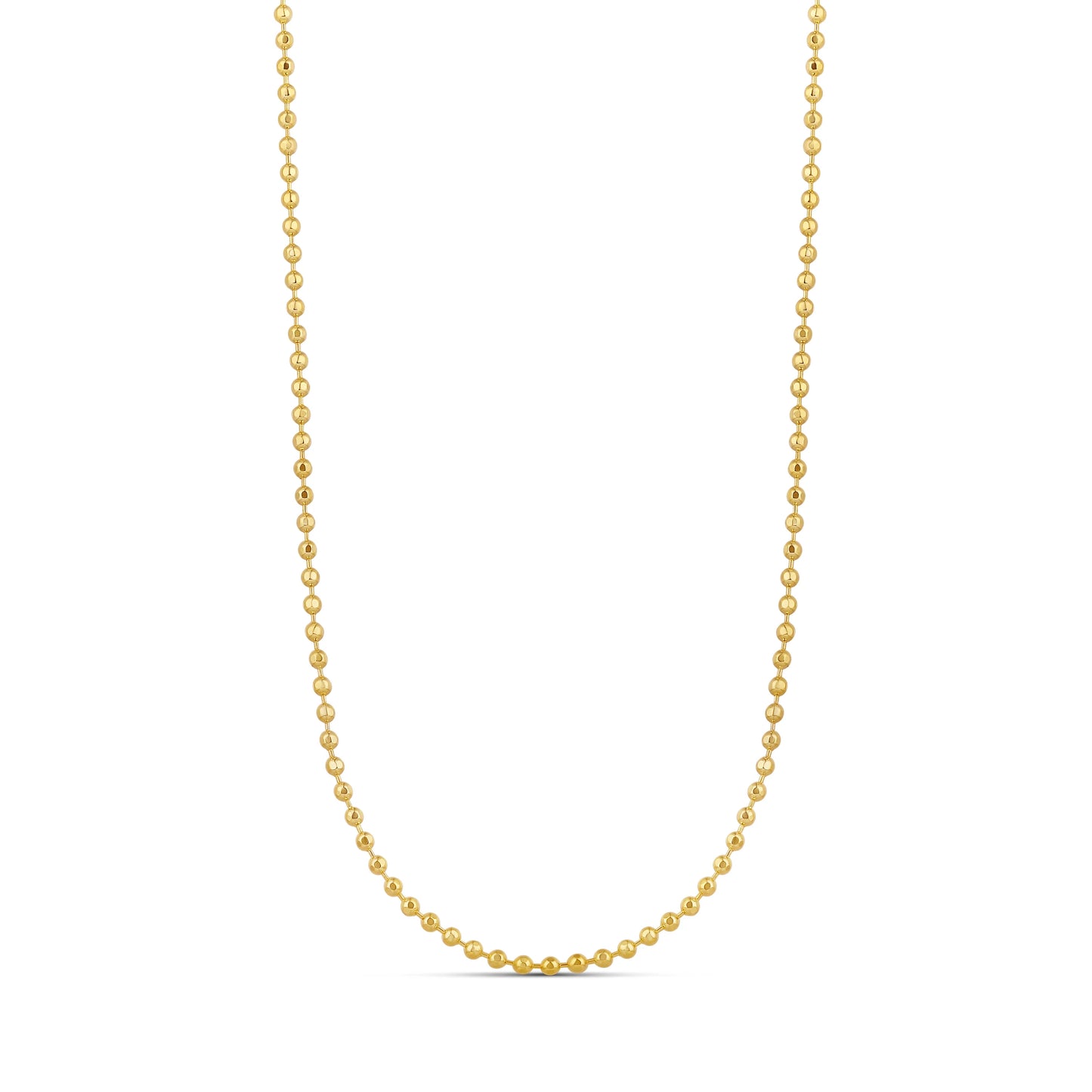 Collar de Bolitas con Corte Diamante