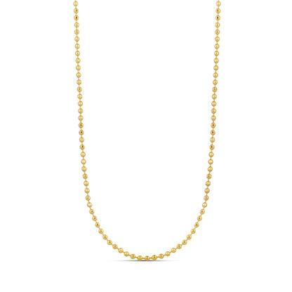 Collar de Bolitas con Corte Diamante