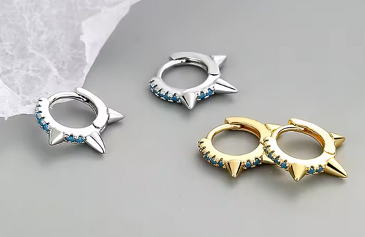 Mini Arracadas Turquesa de Espuelas
