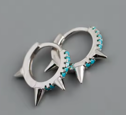 Mini Arracadas Turquesa de Espuelas