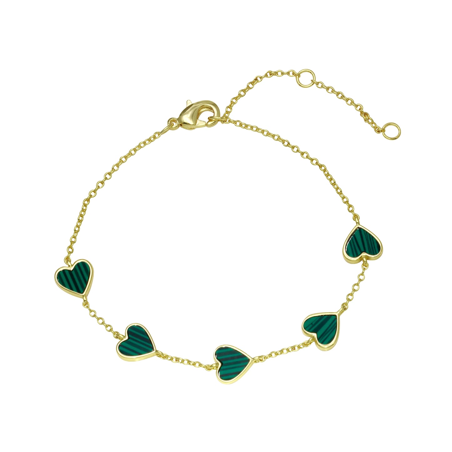 Pulsera Corazon de 5 piedras