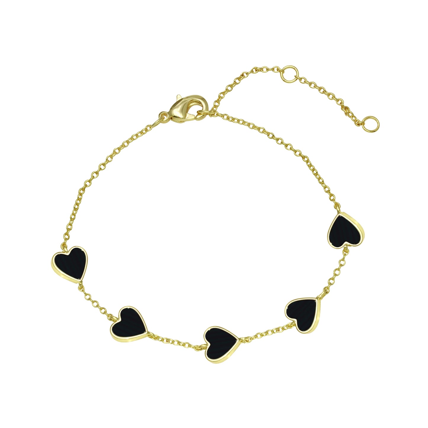 Pulsera Corazon de 5 piedras
