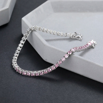 Pulsera Tennis Cuadrada Half and Half