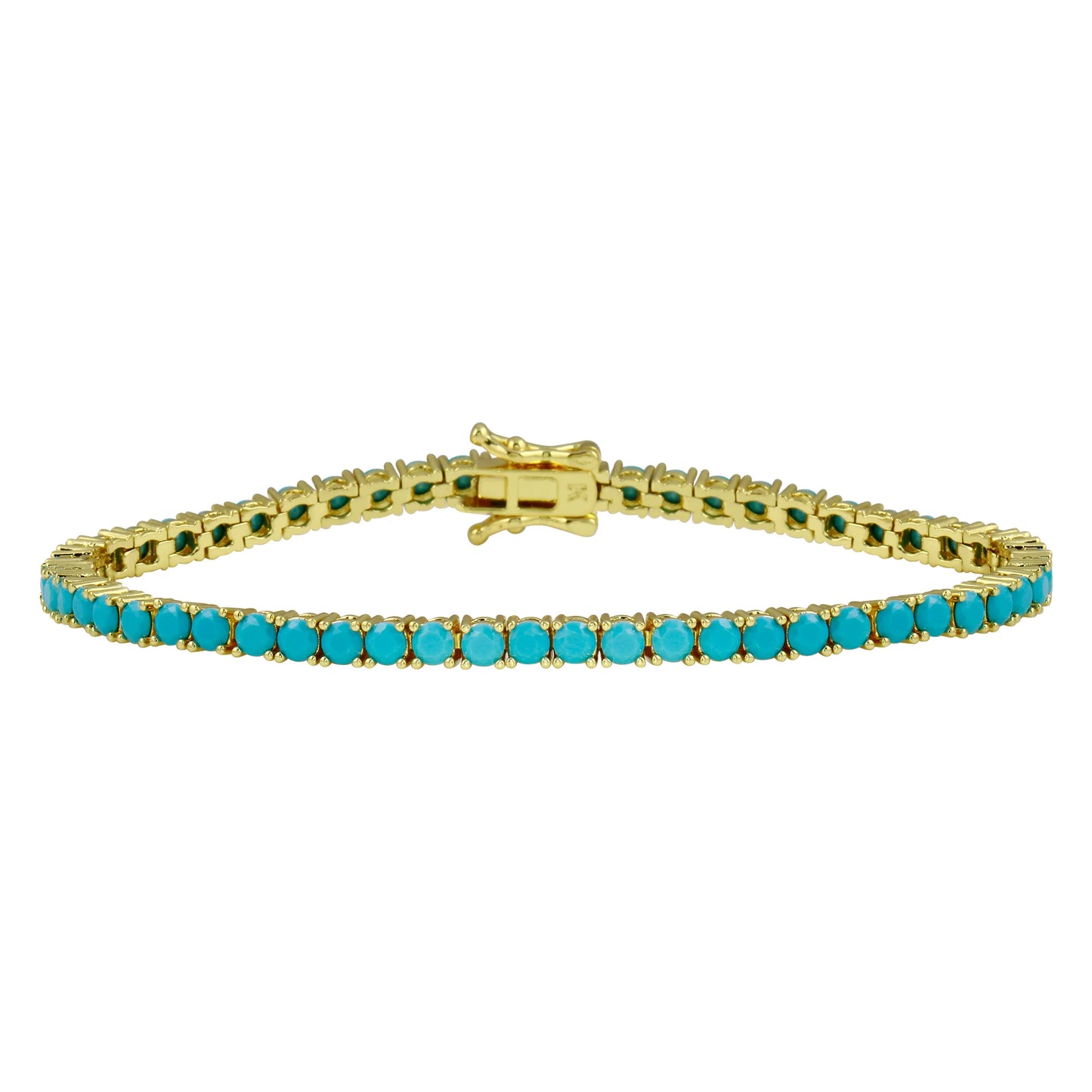 Pulsera Tennis Turquesa