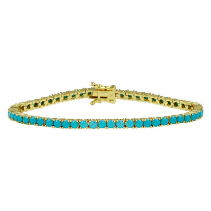 Pulsera Tennis Turquesa