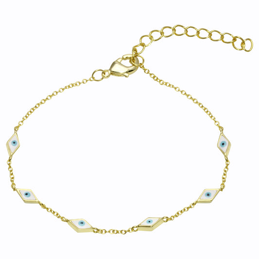 Pulsera Mini Ojos de Esmalte