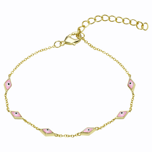 Pulsera Mini Ojos de Esmalte