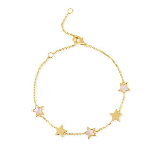 Pulsera Solida y Estrella